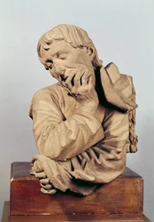 Buste af en mand, der læner sig på albuen eller selvportræt, 1467 (sandsten)